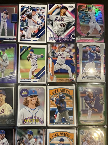 2018-2024 NEW YORK METS LOT (66) Parallels Inserts Refractors Color #'d - Picture 8 of 9