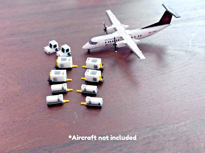 1:400 Model Airport Accessories - 10 Piece Aircraft GPU and A/C
