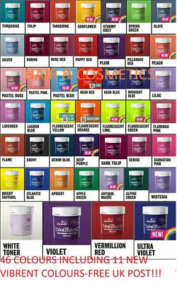 2 X LA RICHE DIRECTIONS SEMI-PERMANENT HAIR COLOUR DYE-88ml-2 POTS-Fast UK Post