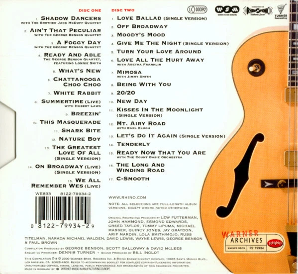 George Benson - Anthology (2xCD, Comp, RM) (Near Mint (NM or M-)) - Bild 2 von 4