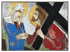 Compassion François-Louis Schmied 1925 Woodcut Religious Modernist Art Print