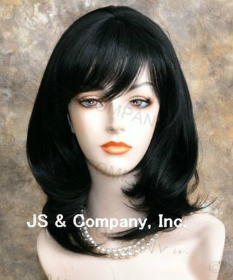 - Human hair blend black wig with bang s-l400.jpg main image 4