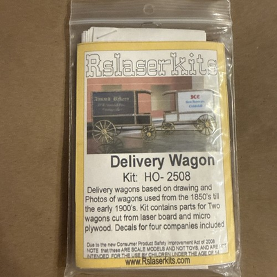 #ad HO Rslaser Kits Delivery Wagon Craftsman Kit #2508 $14.19