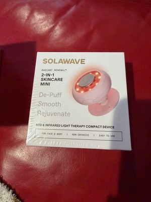 Solawave Radiant Renewal 2-in-1 Skincare Mini Light Therapy Device NEW SEALED