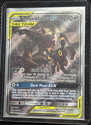 The Pokémon Company Umbreon & Darkrai GX SM241 TAG TEAM Promo Holo Eng 270 HP