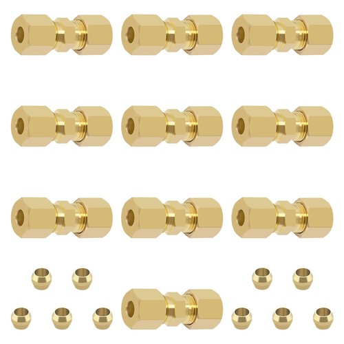 3/16" OD Compression Union Fittings 10Pcs 3/16" OD x 3/16" Compression Union