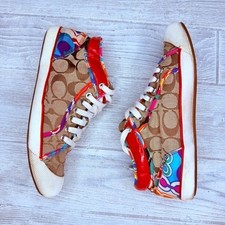 Coach Zorra rainbow classic Signature C Logo canvas Sneakers shoes 8