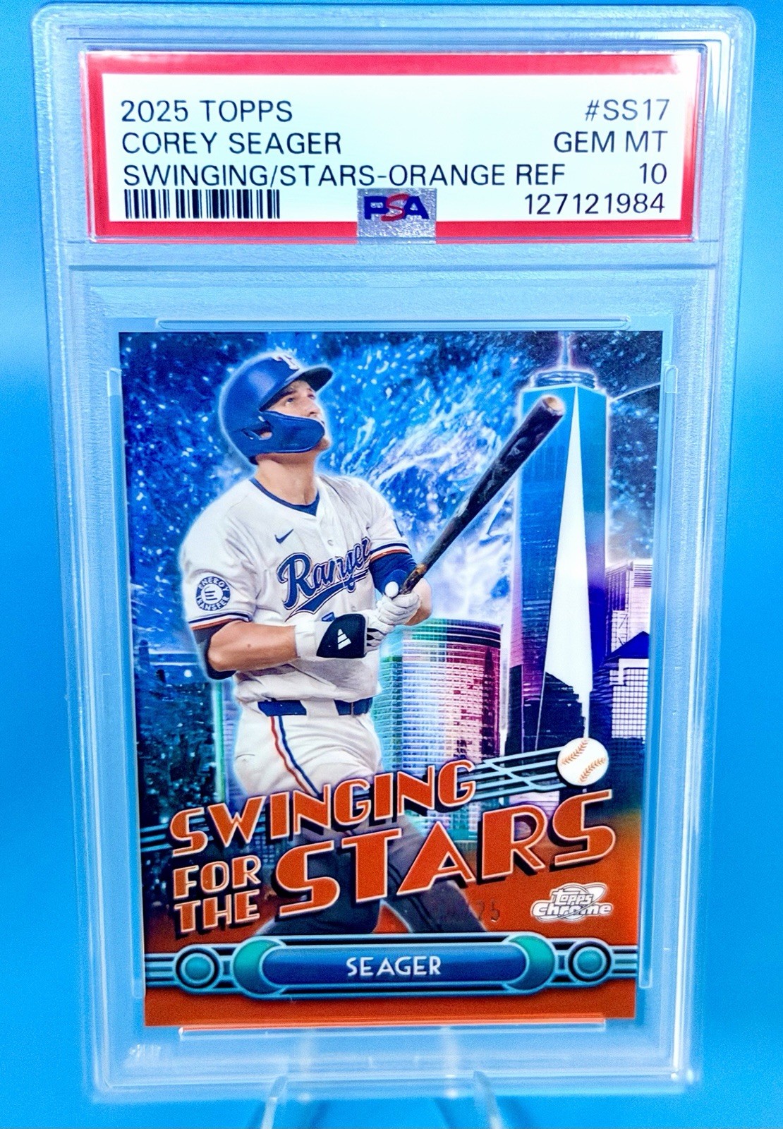 2025 Topps Corey Seager Swinging For The Stars Orange 20/25