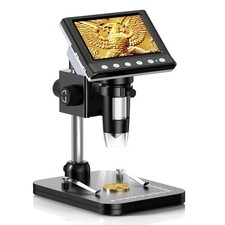 4.3 Inch LCD Digital Microscope, 1000X USB Magnifier with Screen for Windows ...