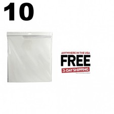 10 White Plastic Record Dividers Tall for 12" LP Vinyl 33 RPM  1-3 DAYS