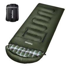 Flannel Sleeping Bag Lightweight Warm Weather 3-4 Seasons for Adults XL Weara...