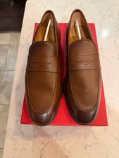 Brand New Salvatore Ferragamo Funes leather loafer - mid brown - size 9.5 EE