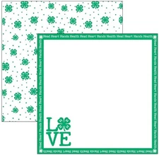 4H Love, DS scrapbook paper - Scrapbook Customs 39207