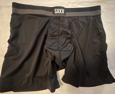 Men's SAXX Ballpark Pouch Sport Mesh Boxer Brief Size Medium W Fly Front