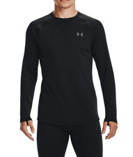Under Armour 1353349 Men's XL UA ColdGear Base 4.0 Layer Crew Shirt Black 100
