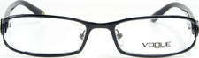 VOGUE VO 3767-B 352 Black Metal Full Rim Eyeglasses Glasses Frame 51-18-135 NEW