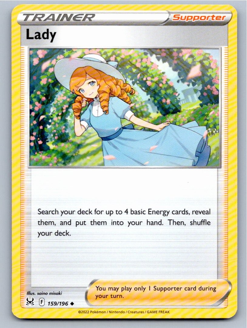 2022 POKEMON LADY LOST ORIGIN 159/196 UC NM A60443 FREE S&H