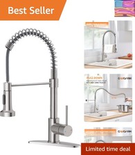 Modern Pull-Out Kitchen Faucet with 360  Swivel, Easy Installation  Lead-Free