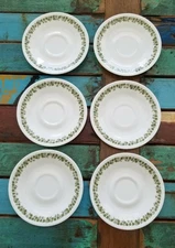 Corelle Corning Crazy Daisy Spring Blossom Saucers 6 1/4" Set of 6