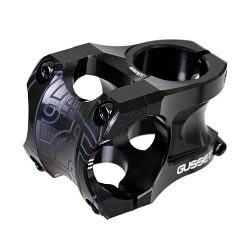 Gusset S2 AM Mountain Bike Stem Black 35mm Clamp - 33mm 40mm or 50mm Reach - Picture 5 of 11