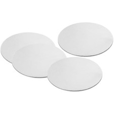 PATIKIL 75mm Steel Disc, 4Pcs Metal Stamping Blanks Tags Circle Round
