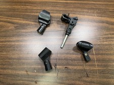 4 Pack - Microphone Mount Clips - Shockproof - Drum Mic Mounts