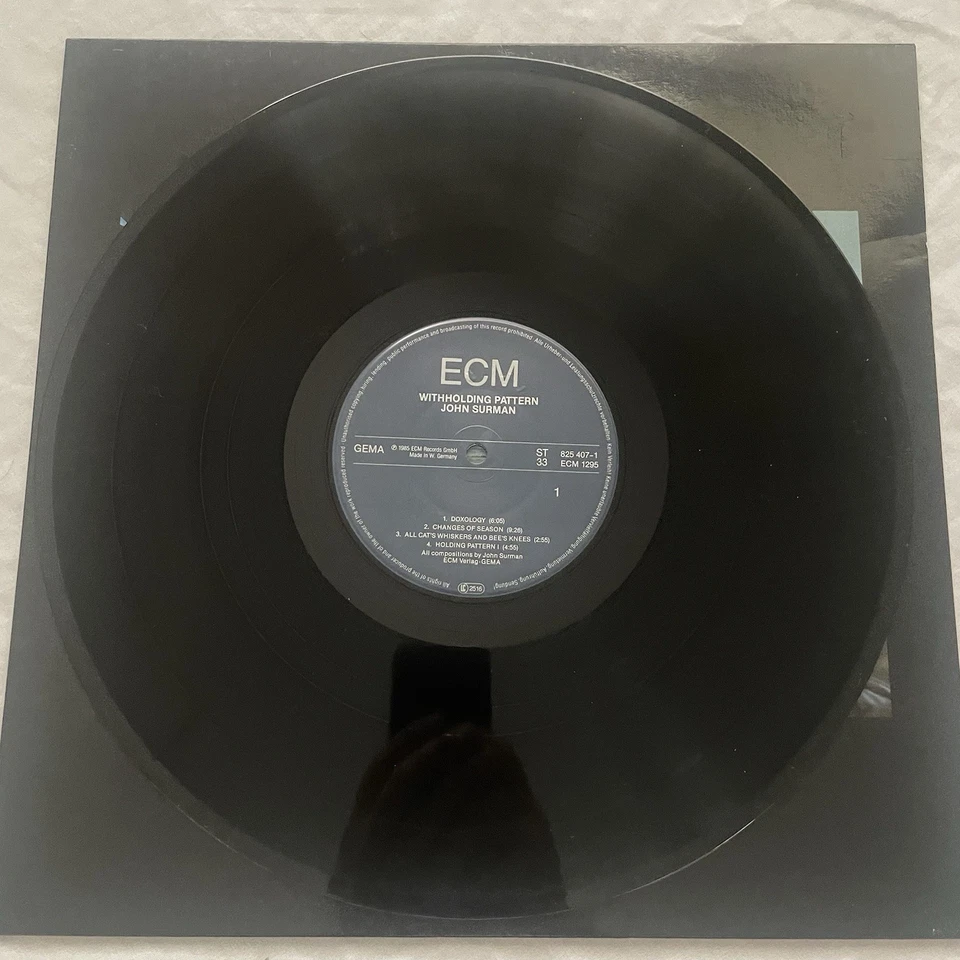 JOHN SURMAN Withholding Pattern ECM German Record LP Jazz 1985 EX EX 1295 - Image 4 of 4