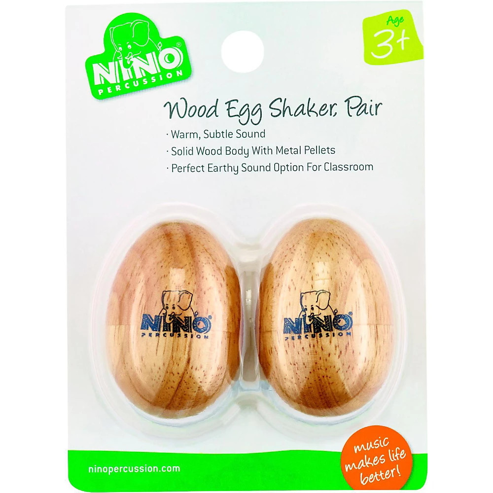 Nino Natural Wood Egg Shaker Pair Small 3090₽