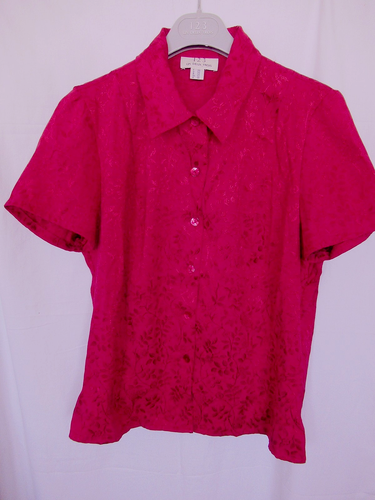 Chemisier A.N.A Femme Manches Courtes, Rose Baies Luxuriantes, Neuf Taille XS