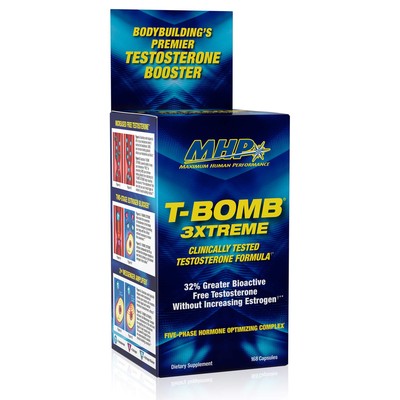 MHP T-Bomb 3xtreme Clinically Tested Testosterone Booster for Men Increase Li...