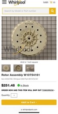 Whirlpool Kenmore Washer Rotor Stator Assembly P W10754161 W10579778 W10447973