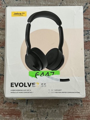 Jabra Evolve2 55 Wireless Bluetooth Stereo Headset Noise Canceling 25599-989-999
