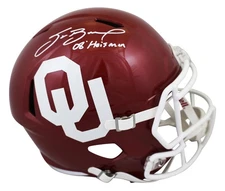 Oklahoma Sam Bradford "2008 Heisman" Signed Full Size Speed Rep Helmet BAS Wit