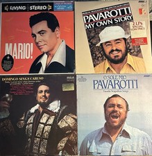 Luciano Pavarotti Domingo Sealed LP Album Lot Opera Lanza 5 Records Morricone