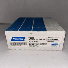 Norton 5x7/8" F226 Metalite Fibre Disc 80V Grit 662611 33595 Fast Shipping