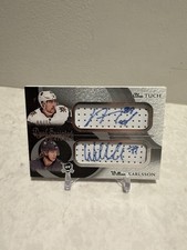 2018 THE CUP ALEX TUCH WILLIAM KARLSSON SCRIPTED SWATCHES DUAL PATCH AUTO /15