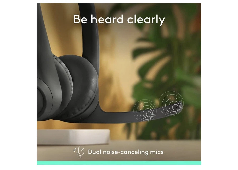 Logitech Zone 301 Wireless Bluetooth Headset with Noise-Canceling - Image 2 of 4