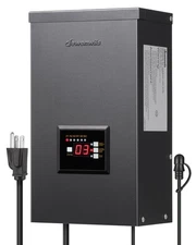 DEWENWILS 600W Low Voltage Landscape Transformer, Waterproof 12 Volt, Multi Zone