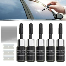 5Pack Car Glass Nano Repair Fluid Automotive Windshield Resin Crack Glue Kit