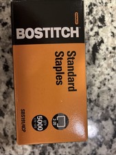 Lot Of 2-Bostitch SBS191/4CP 1/4" Premium Standard Staples, 5000/Box-Brand New