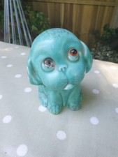 Crown Devon Bonzo Dog Figure Green With Glass Eye 101 5 Vintage 1930's