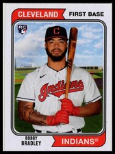 2020 Topps Archives Bobby Bradley #126 Rookie Card RC Cleveland Indians Card NM. rookie card picture