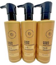 Bath Body Works Coco Shea Honey Rich Moisture Lotion 7.8 Oz x3