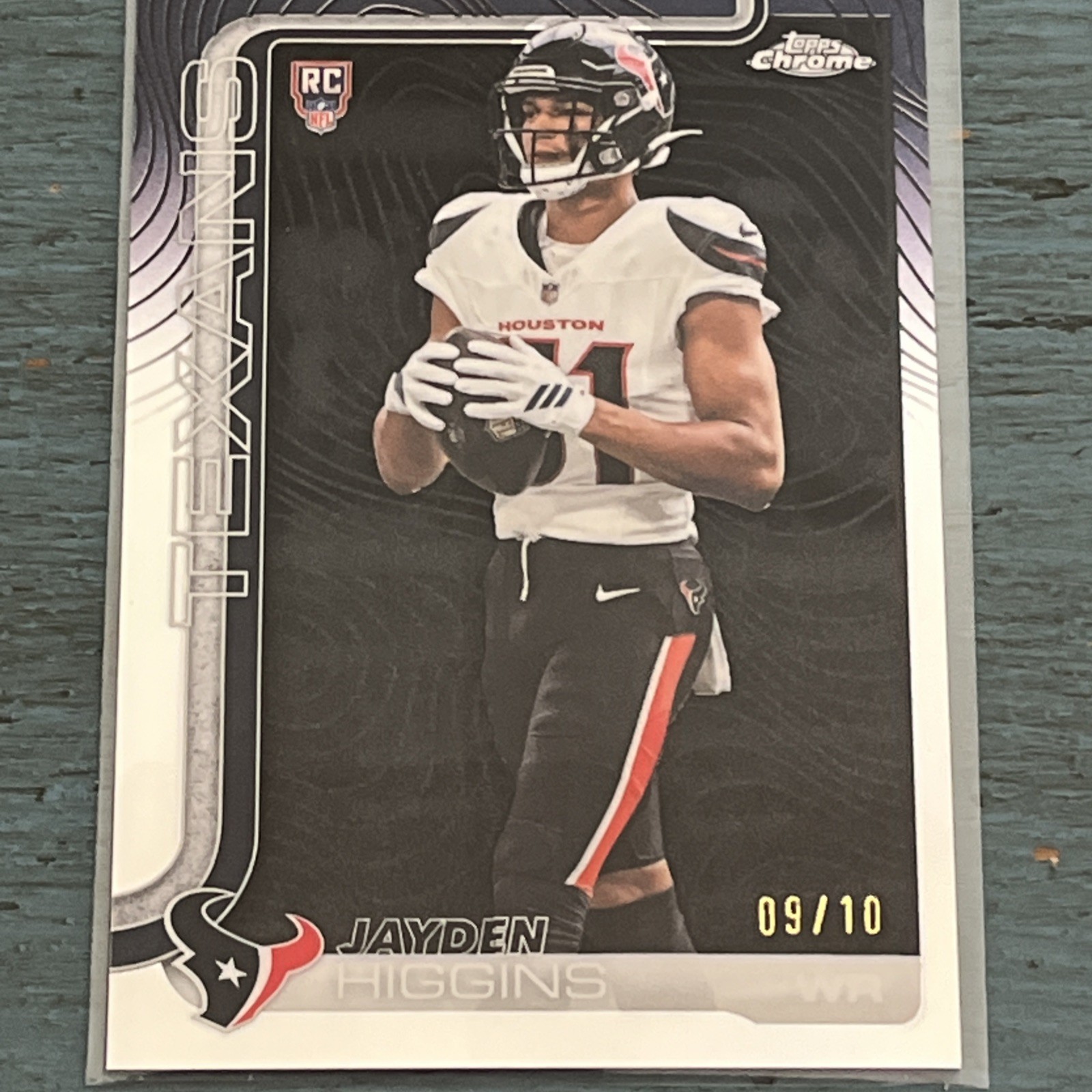 2025 Topps Chrome Jayden Higgins Black Etch Variation /10 #343