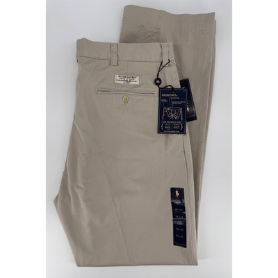 Polo Ralph Lauren Pants Mens 36x34 Beige Prospect 100% Cotton Chino New