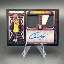 2022-23 Obsidian Ochai Agbaji Red RPA #RJI-UOA RC Rookie Patch Auto 5/5