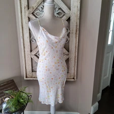 New Elodie Junior's Cowl Neck Slip Shift Mini Dress Summer Print