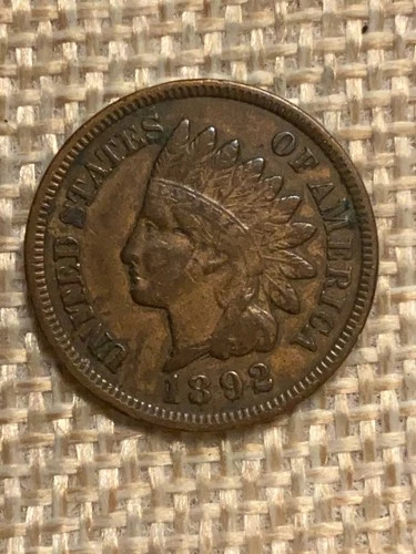 1892 Indian Head Cent Very FIne VF+