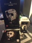 LEGO Star Wars Scout Trooper Helmet (R) 75305. COMPLETE  Box And Manual. BONUS