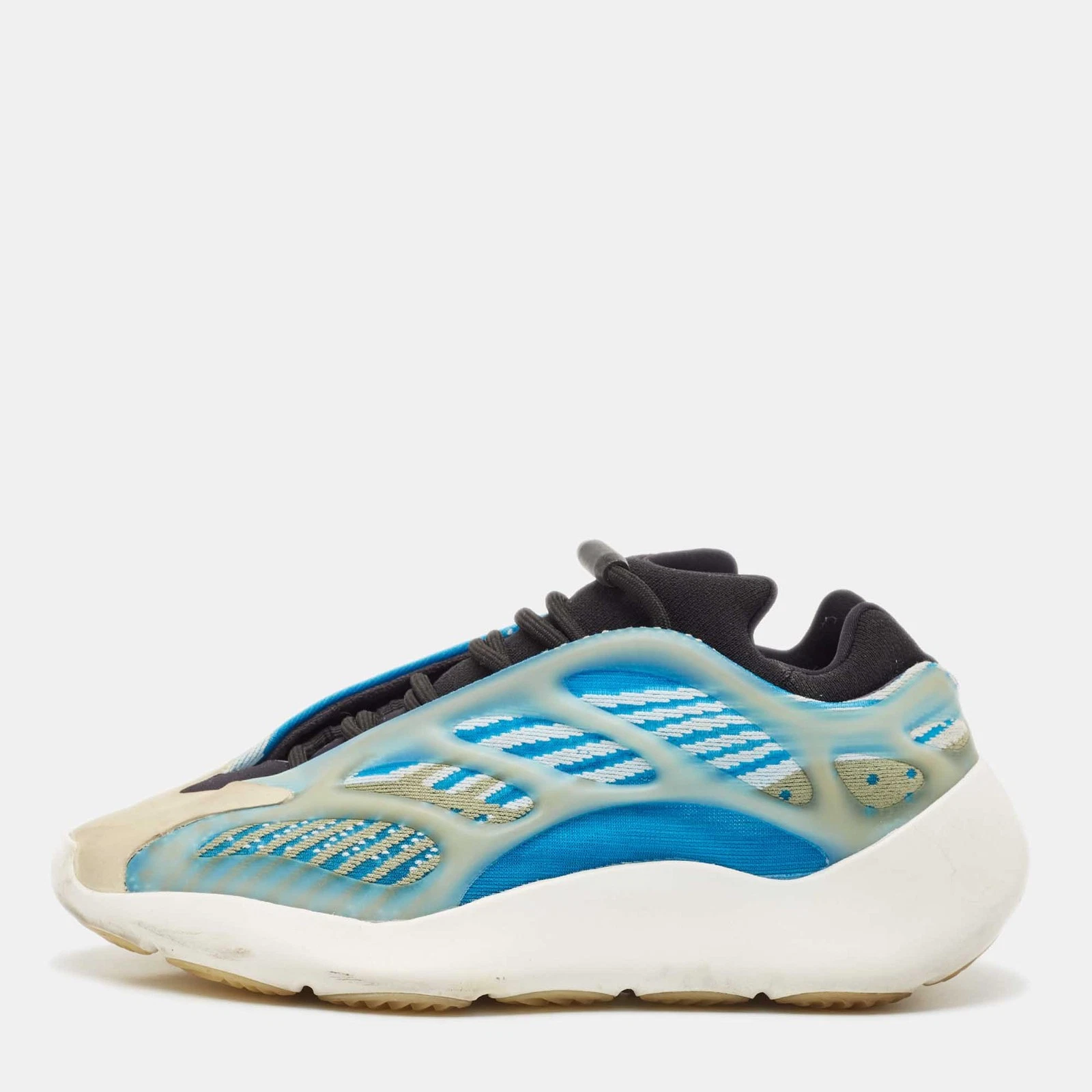 Sneakers Yeezy x Adidas blu bianco maglia tessuto Yeezy 700 V3 Arzareth taglia 39 1 3